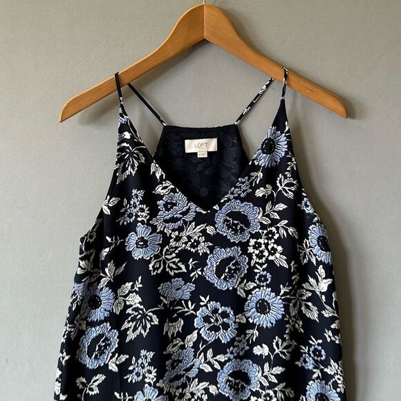5 for $45 Loft Top Tank Blouse Women Size XS Blue - Picture 4 of 7